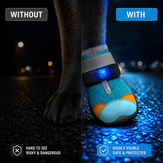 Chaussures LED pour animaux