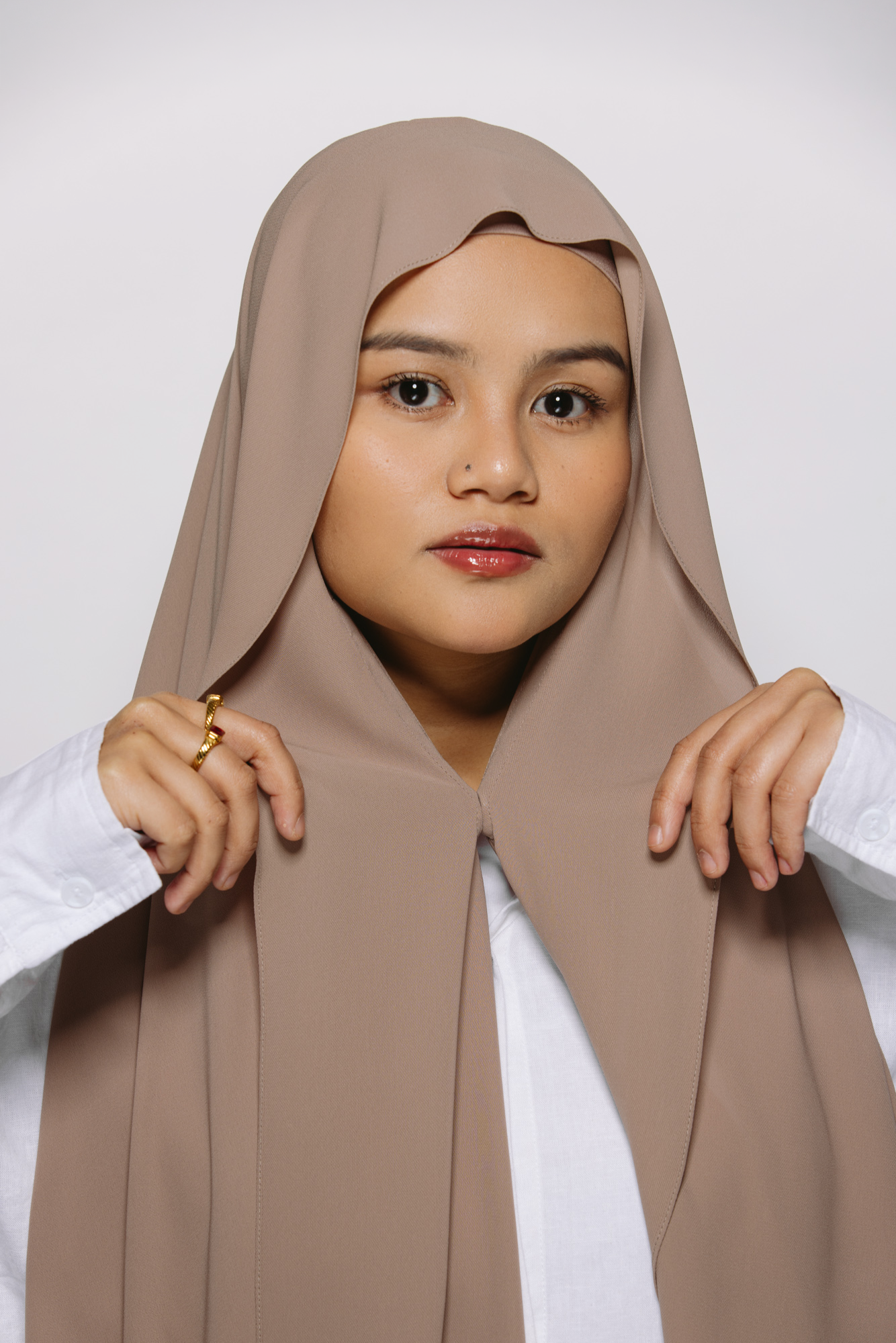 Praline Hijab Chiffon Aimanté