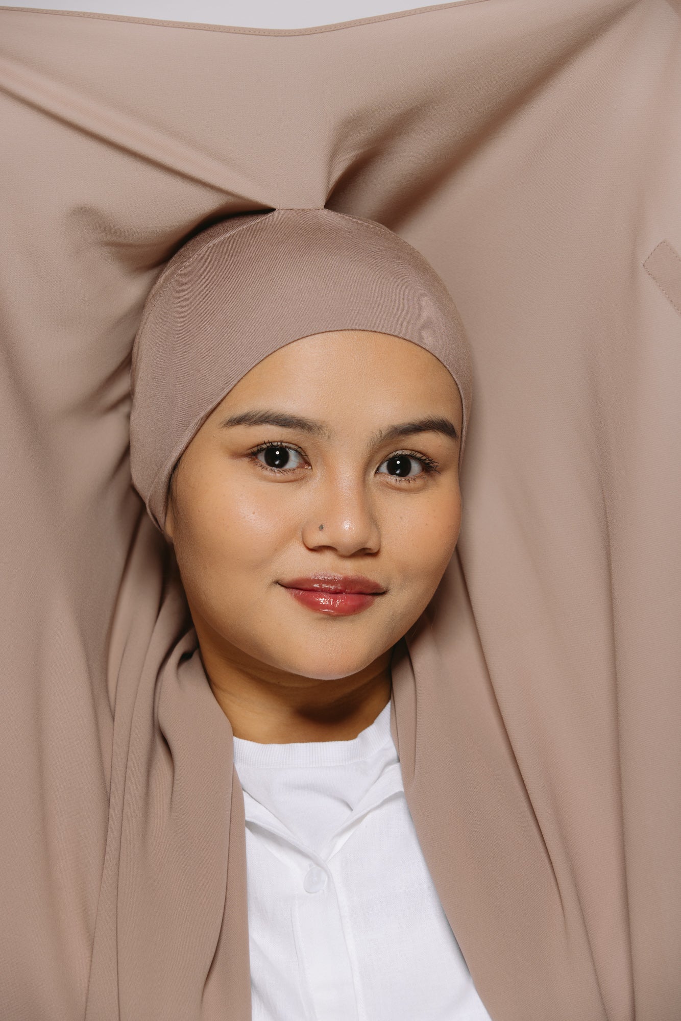 Praline Hijab Chiffon Aimanté