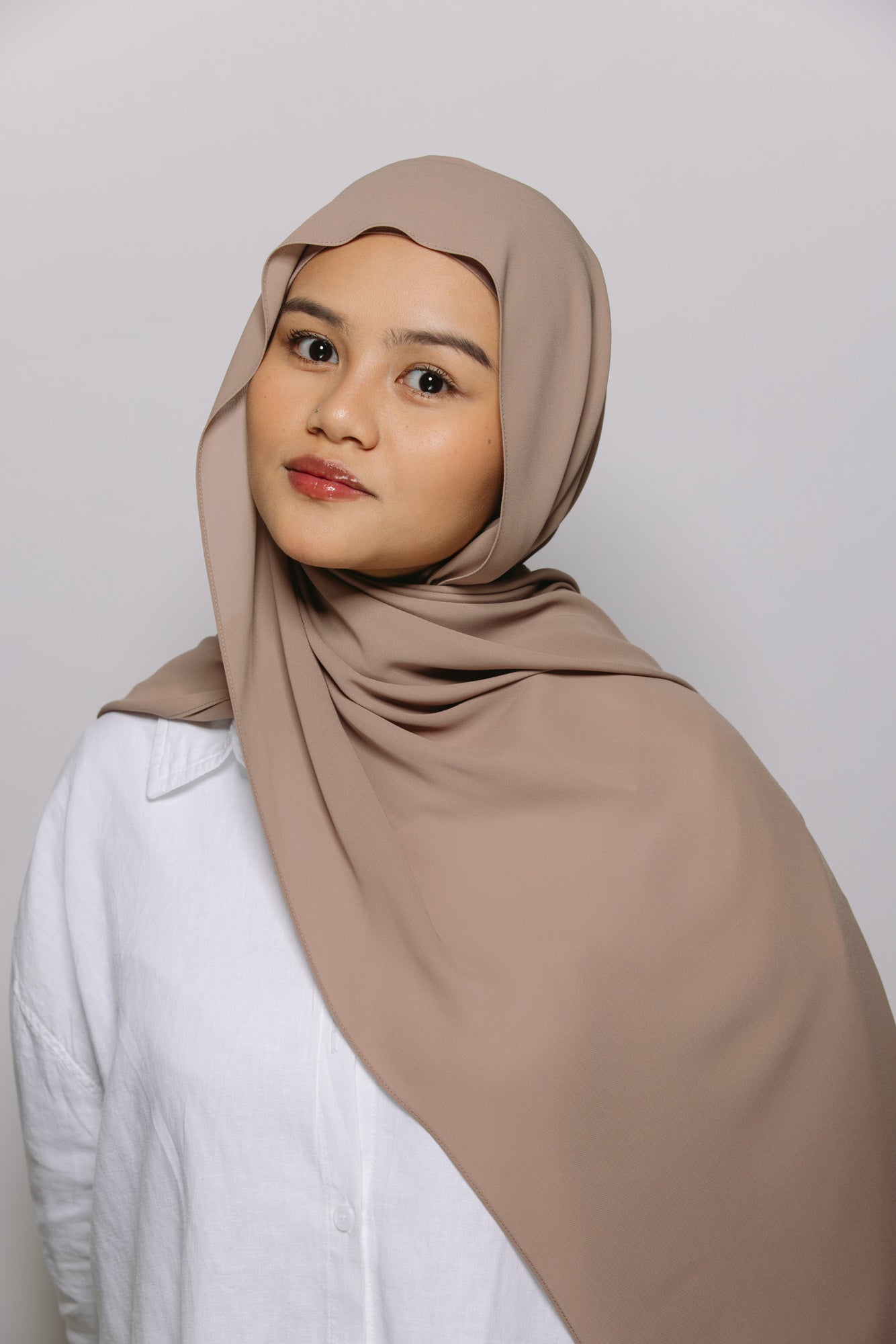 Praline Hijab Chiffon Aimanté